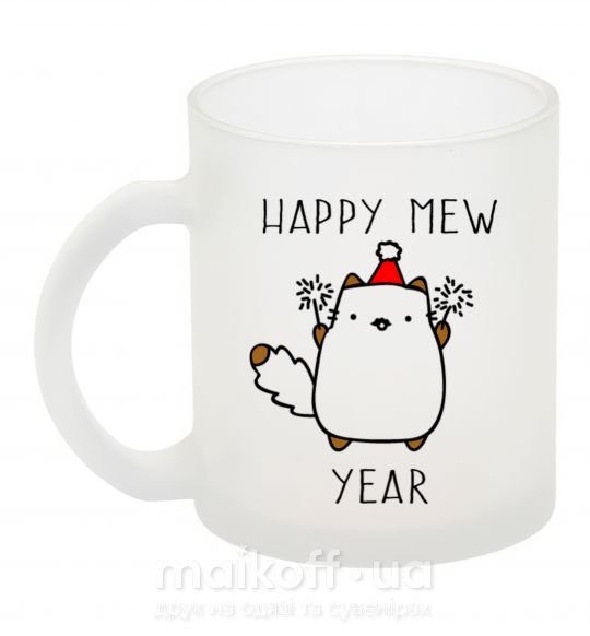 Чашка стеклянная Happy Mew Year Фроузен фото