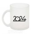 Чашка стеклянная Напис 2024 рік Фроузен фото