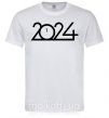 Мужская футболка Напис 2024 рік Белый фото
