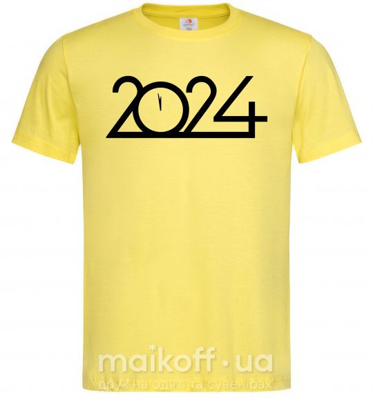 Чоловіча футболка Напис 2024 рік Лимонний фото
