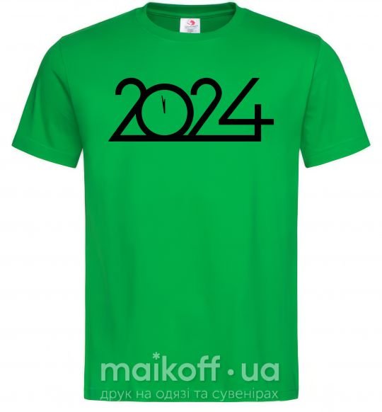 Чоловіча футболка Напис 2024 рік Зелений фото