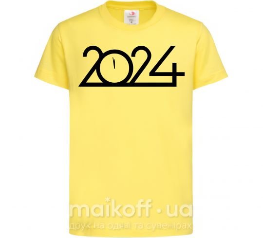 Детская футболка Напис 2024 рік Лимонный фото
