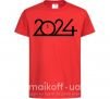 Детская футболка Напис 2024 рік Красный фото