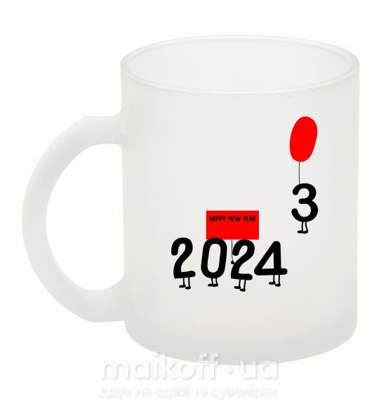 Чашка стеклянная 2024 настає Фроузен фото