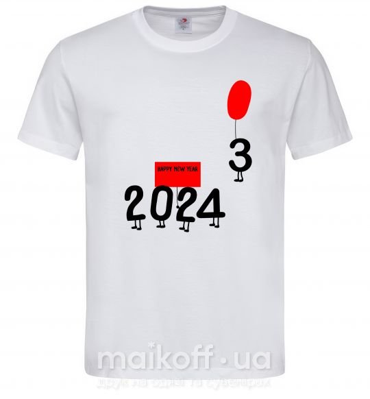 Чоловіча футболка 2024 настає Білий фото