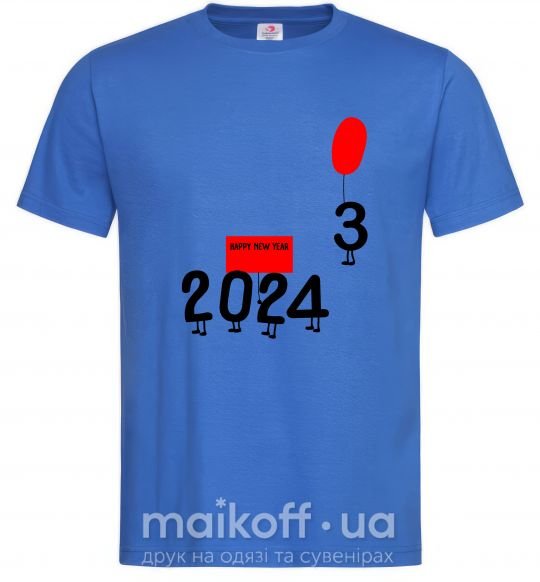 Чоловіча футболка 2024 настає Яскраво-синій фото