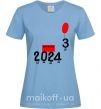 Женская футболка 2024 настає Голубой фото