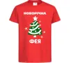 Дитяча футболка Новорічна фея Червоний Дитяча футболка Новорічна фея Червоний фото