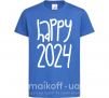 Дитяча футболка Happy 2024 Яскраво-синій фото