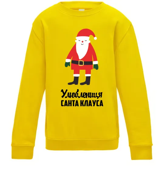 Дитячий світшот Улюблениця Санта Клауса Сонячно жовтий фото