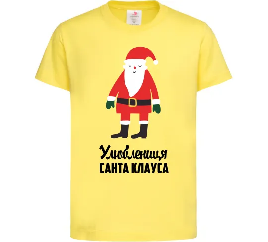 Детская футболка Улюблениця Санта Клауса Лимонный фото