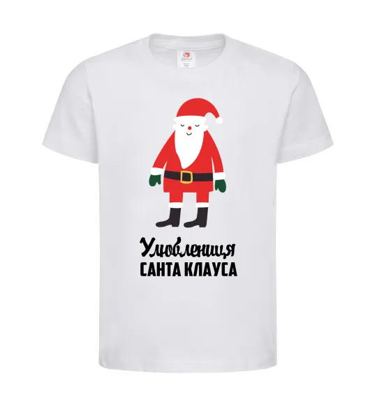 Дитяча футболка Улюблениця Санта Клауса Білий фото