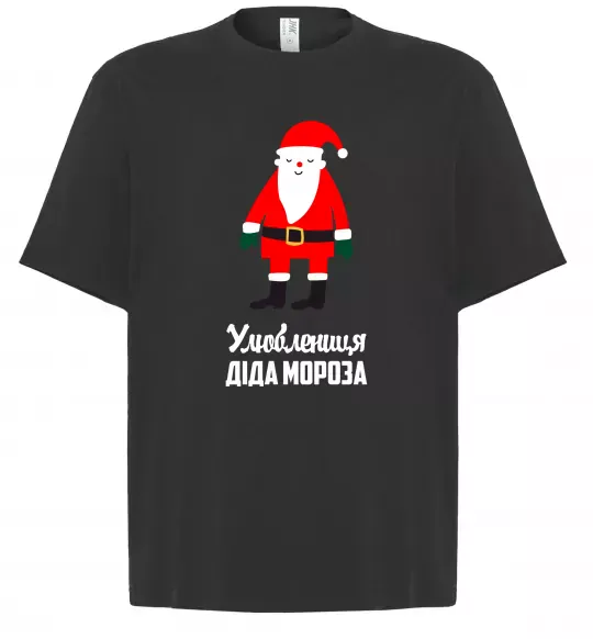 Футболка Оверсайз Улюблениця Діда Мороза Черный фото