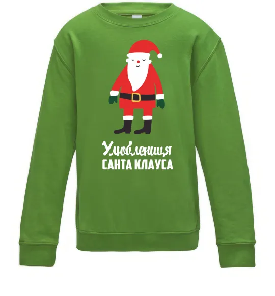 Дитячий світшот Улюблениця Санта Клауса Лаймовий фото