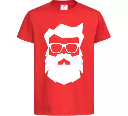 Детская футболка Modern Santa Красный фото