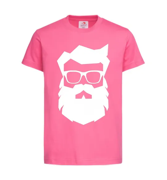 Детская футболка Modern Santa Ярко-розовый фото
