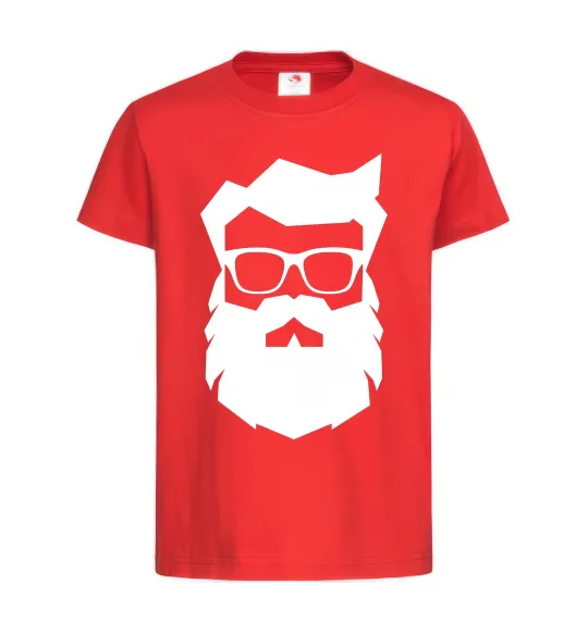 Детская футболка Modern Santa Красный фото