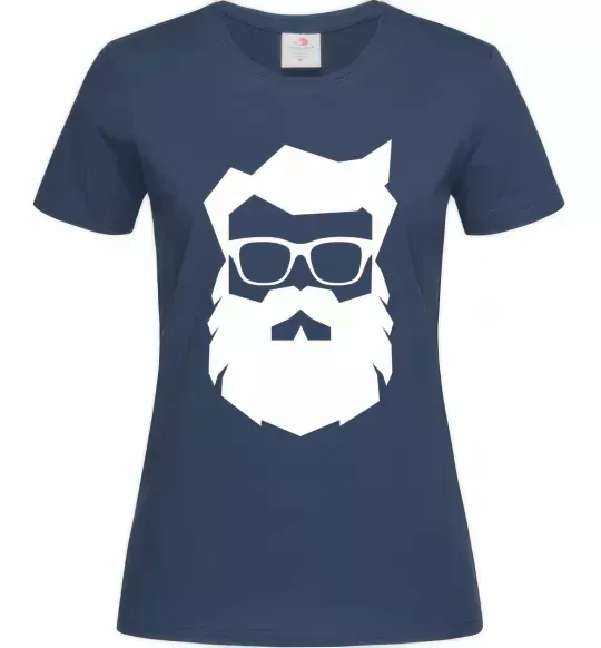 Женская футболка Modern Santa Темно-синий фото