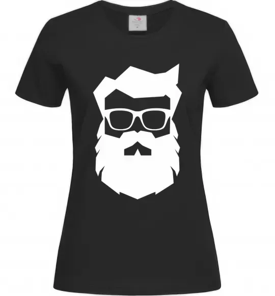 Женская футболка Modern Santa Черный фото