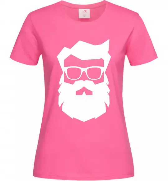 Женская футболка Modern Santa Ярко-розовый фото