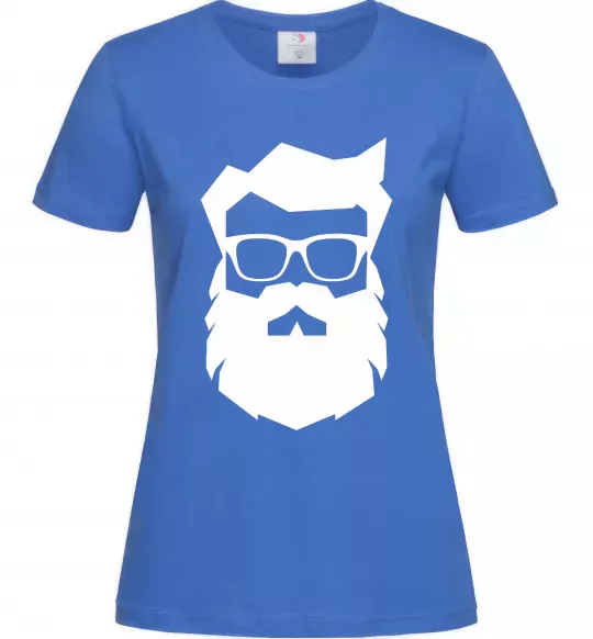 Женская футболка Modern Santa Ярко-синий фото