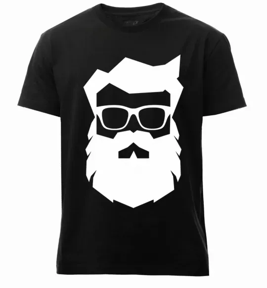 Мужская премиум футболка Modern Santa Черный фото