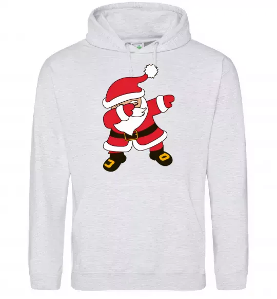 Мужская толстовка (худи) Hype Santa Серый меланж фото