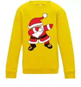 Детский Свитшот Санта танцює Лаймовый фото