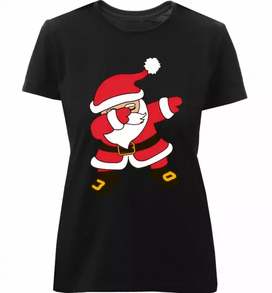 Жіноча преміум футболка Hype Santa Чорний фото