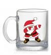 Чашка скляна Hype Santa Прозорий фото
