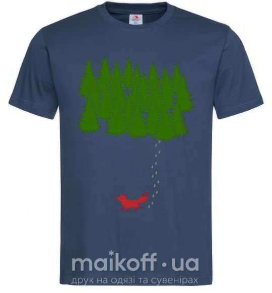 Мужская футболка Forest and fox Темно-синий фото