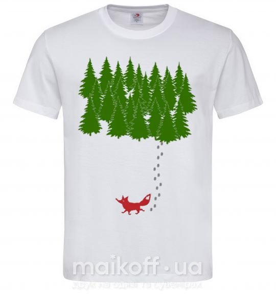 Мужская футболка Forest and fox Белый фото
