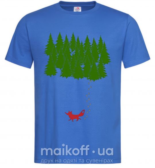 Чоловіча футболка Forest and fox Яскраво-синій фото