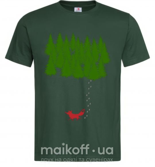 Чоловіча футболка Forest and fox Темно-зелений фото