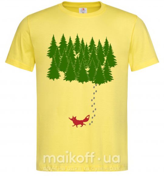 Чоловіча футболка Forest and fox Лимонний фото