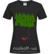 Жіноча футболка Forest and fox Чорний фото