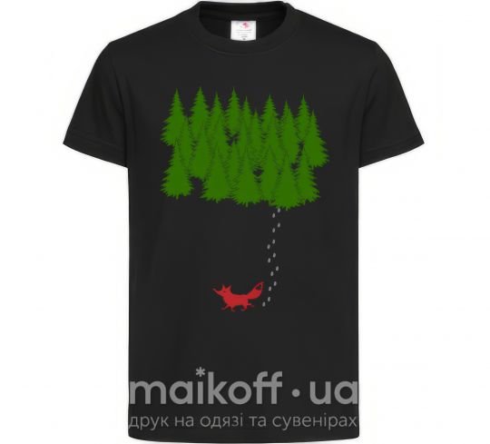 Дитяча футболка Forest and fox Чорний фото