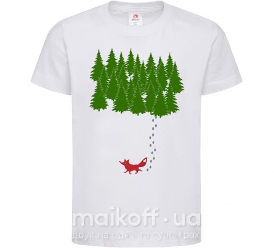 Дитяча футболка Forest and fox Білий фото