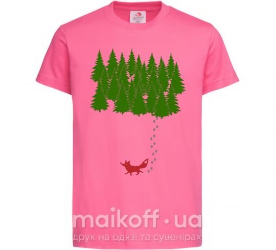 Дитяча футболка Forest and fox Яскраво-рожевий фото