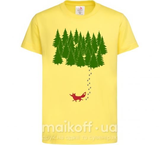 Дитяча футболка Forest and fox Лимонний фото