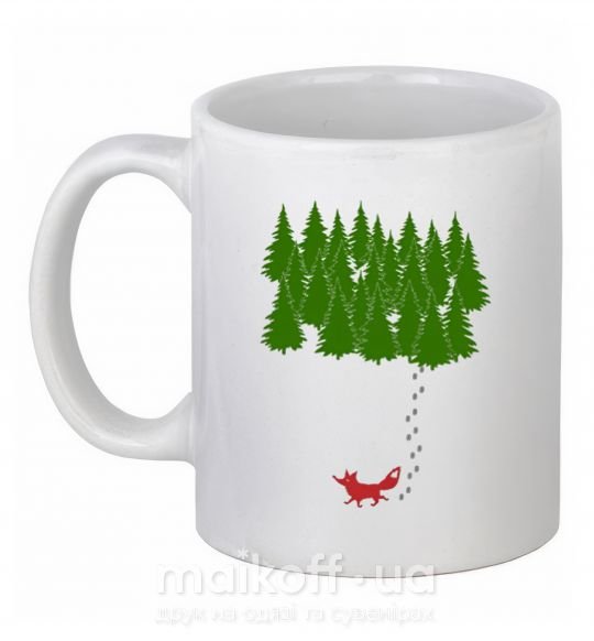 Чашка керамічна Forest and fox Білий фото