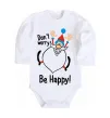Детский боди Don't worry be happy Белый фото