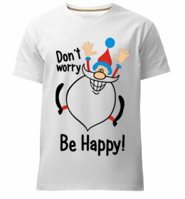 Мужская премиум футболка Don't worry be happy