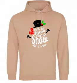 Женская толстовка (худи) Сім'я зліпила сніговика Серый меланж фото