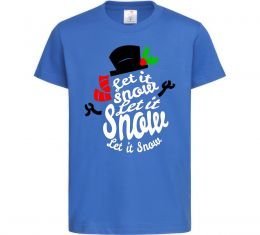 Дитяча футболка Let it snow сніговик