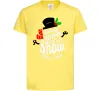 Детская футболка Let it snow сніговик Лимонный фото