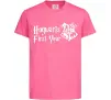Детская футболка Hogwarts first year Ярко-розовый фото