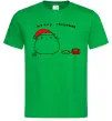 Чоловіча футболка Meowy Christmas Зелений фото