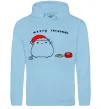 Мужская толстовка (худи) Meowy Christmas Голубой Мужская толстовка (худи) Meowy Christmas Голубой фото