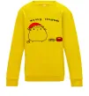 Детский Свитшот Meowy Christmas Солнечно желтый фото